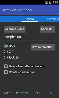 تطبيق RAR for Android مكرك, تطبيق RAR for Android عضوية فيب 