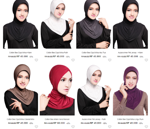 Hijab; jilbab; harga murah; trendy; modern