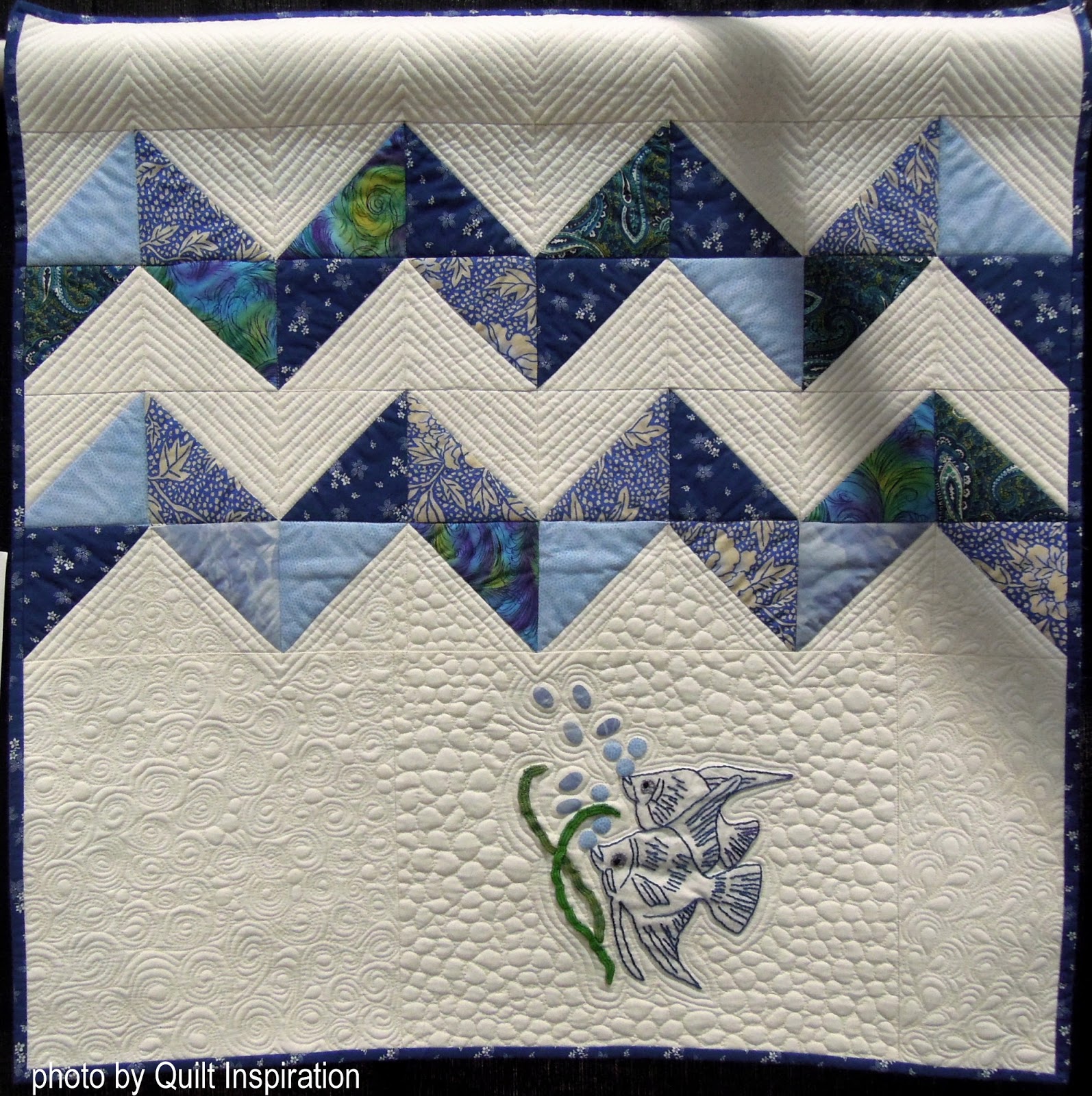 Quilt Inspiration Two Color Quilts Blue and White