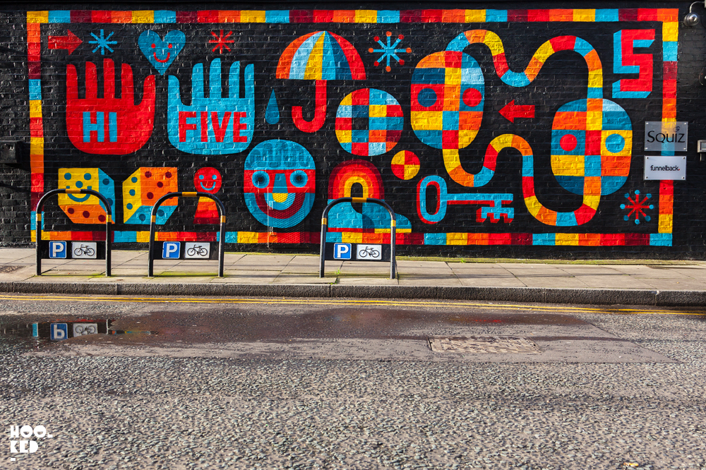 David Shillinglaw, London Street Art Mural. Photo ©Hookedblog / Mark Rigney David Shillinglaw, London Street Art Mural. Photo ©Hookedblog / Mark Rigney
