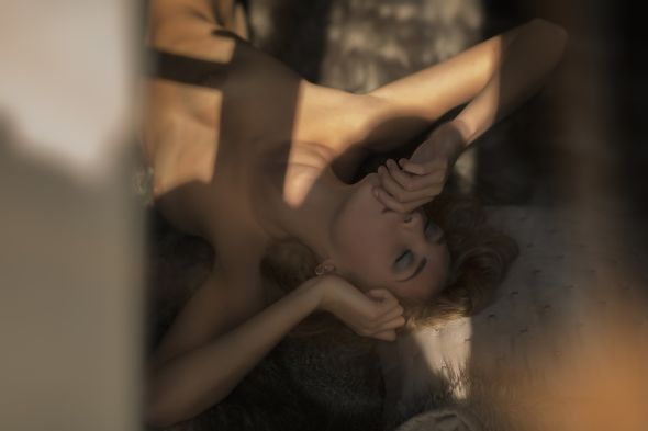linda modelo loira Giuvi Palazzi fotografia de Emanuele Cassina para The Libertine