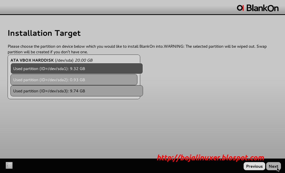 Install target. Install target