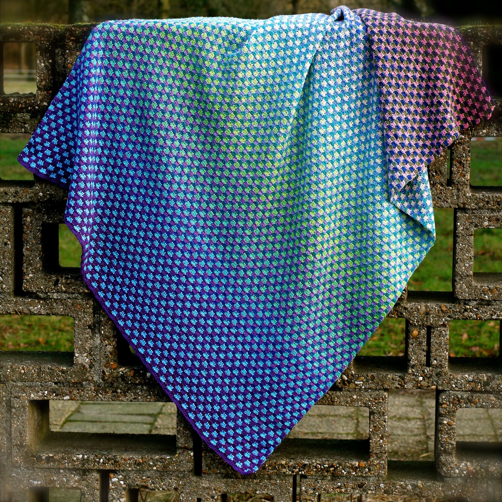 Ravelry: Purple Ombre Security Blanket pattern by Suzanne Carlson