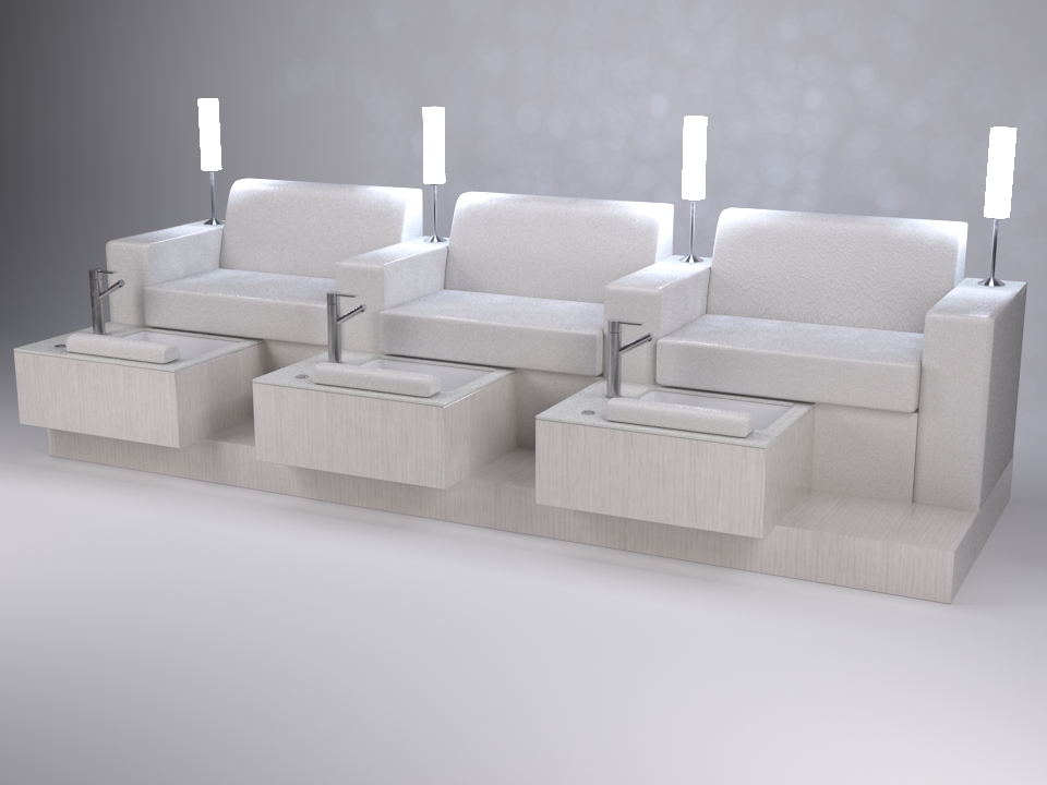 Michele Pelafas Introducing the Low Back Pedicure Lounge & Foot Spa