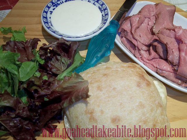 Go Ahead... Take A Bite!: The Sandwich Board ~ Roast Beef with Creamy