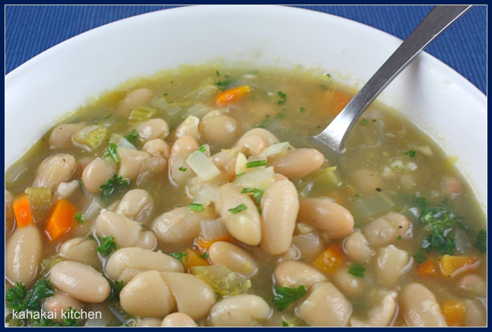 Kahakai Kitchen: White Bean Soup with Gremolata: Easy, Beany Goodness ...