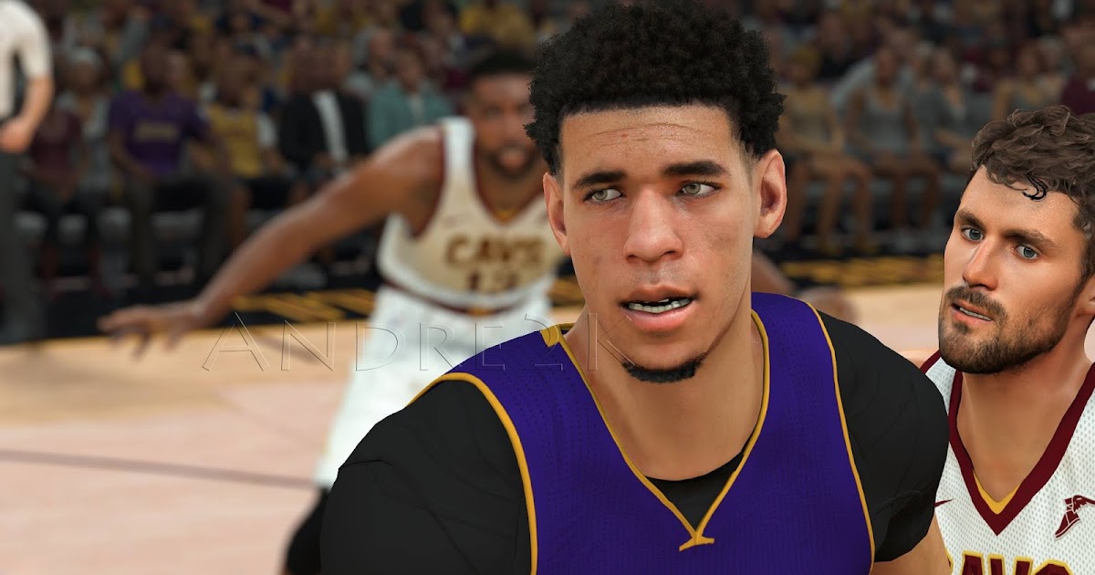 NBA 2K17 Lonzo Ball Cyberface v2 by 𝐀ndr𝐄𝟐𝐊 Shuajota
