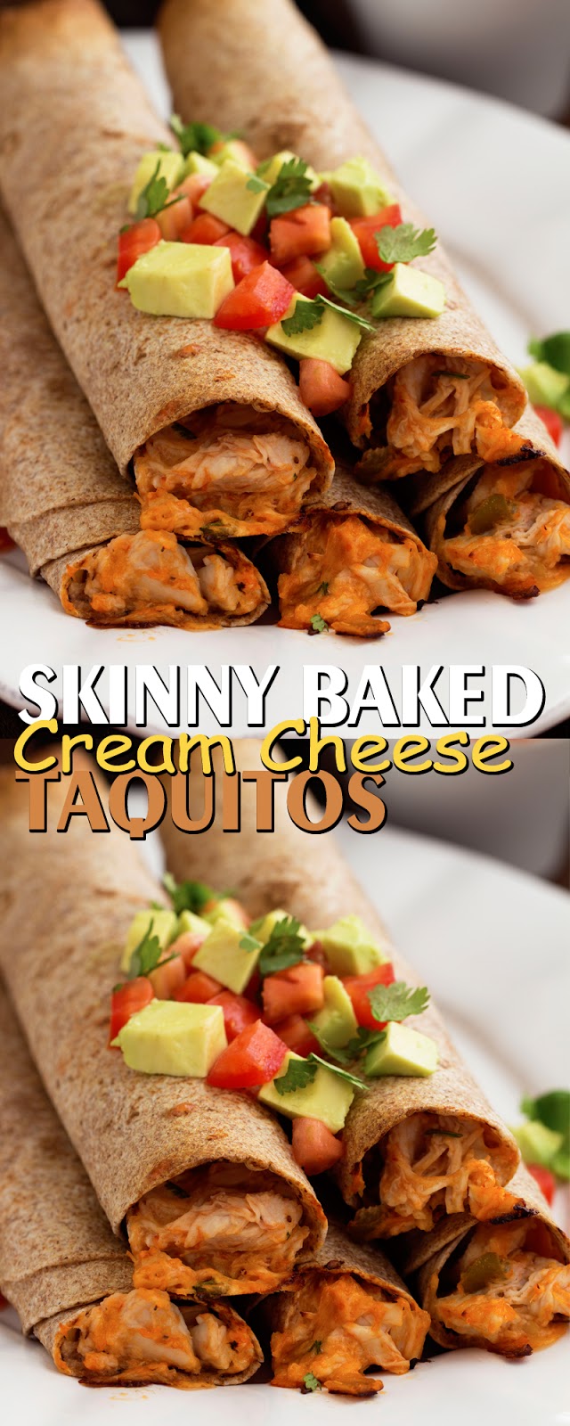 SKINNY BAKED CREAM CHEESE TAQUITOS