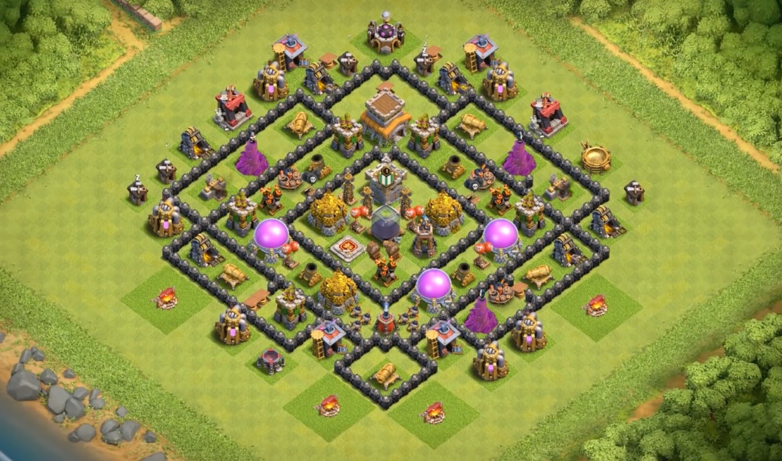 Town Hall 8 War Base - (click on the picture for a larger view): Get better w...