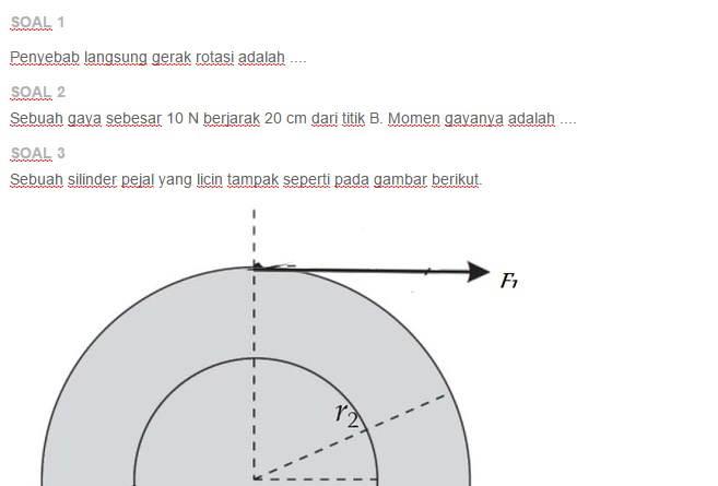 Contoh Soal Torsi