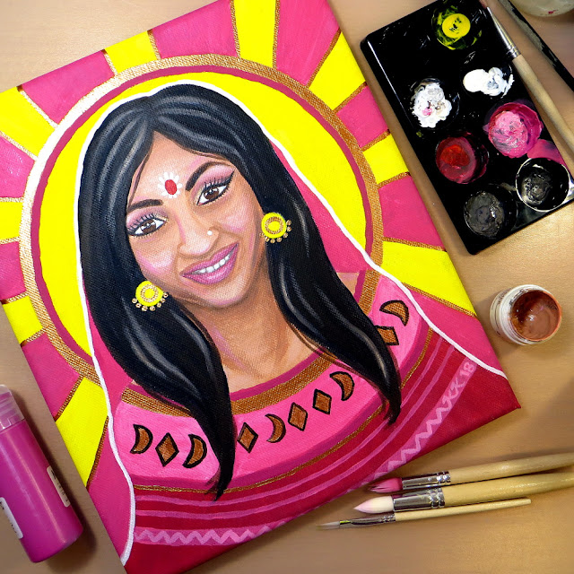 How to Paint a Face with Acrylics