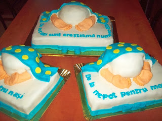 Baby bum cake-Torturi de botez