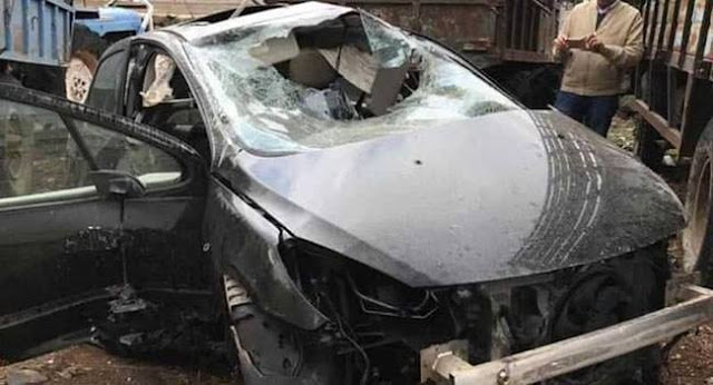 إصابة الفنانمهند قطيش بجروح إثر تعرضه لحادث سير على طريق دمشق السويداء.صور