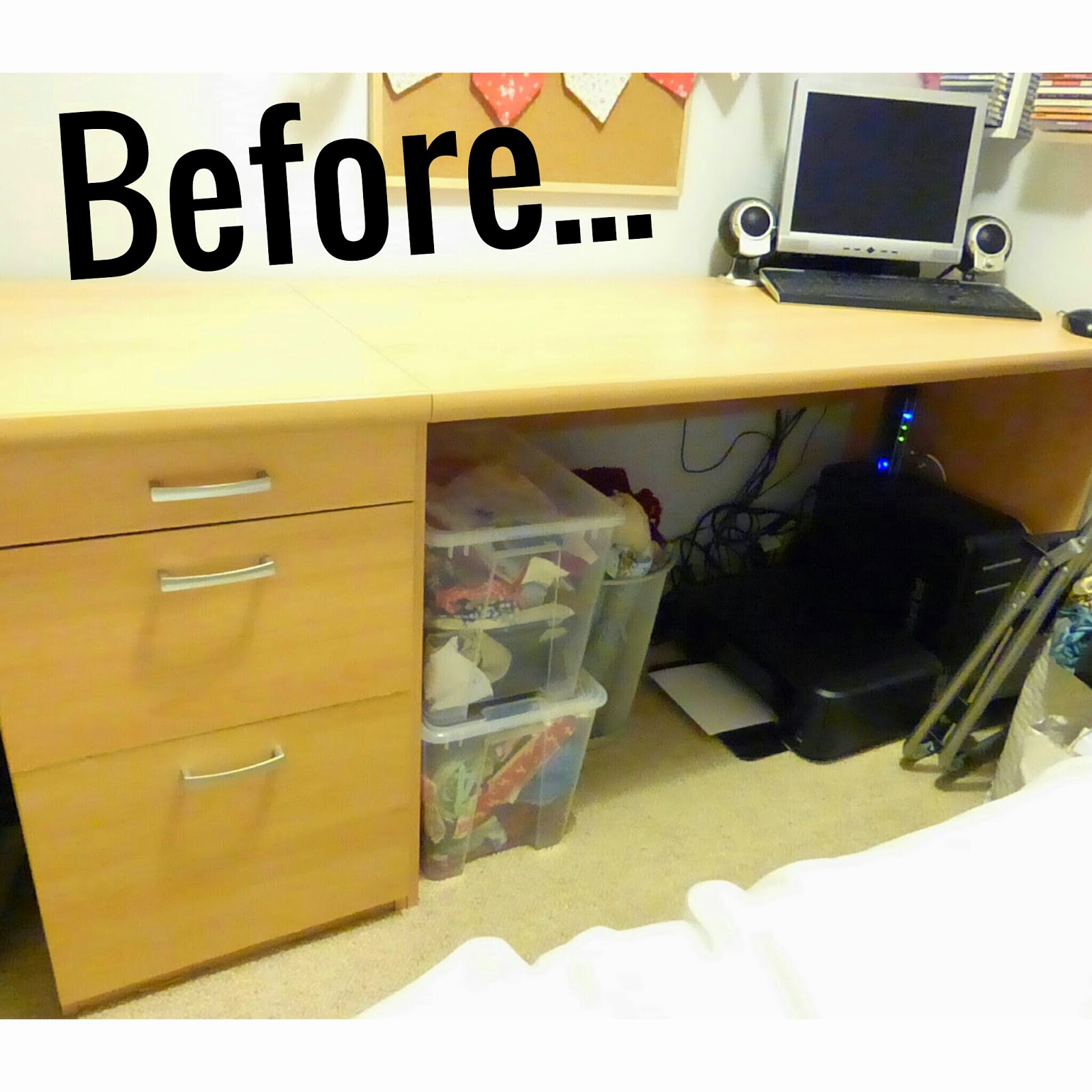 Decoupage Desk Makeover Project