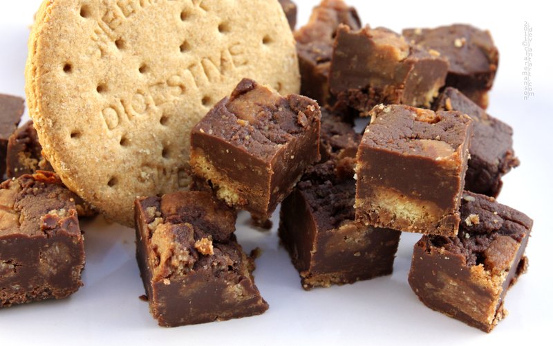 Antjie, die Rooibruin hen Chocolate Digestive Cookie Fudge
