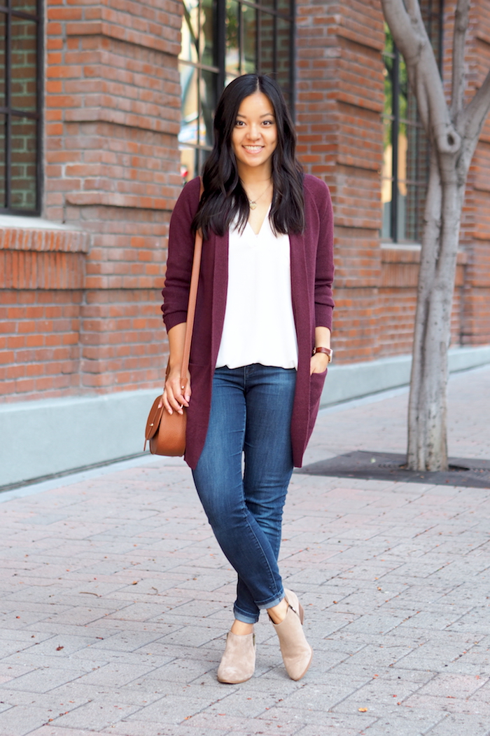 Putting Me Together 3 Ways to Wear a Maroon Cardigan