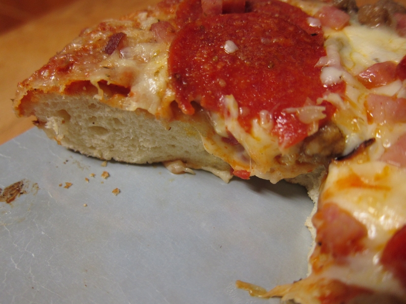 Frozen Friday Red Baron Thick Pan MeatTrio Pizza for One