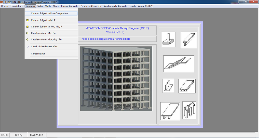برنامج رائع فى التصميم الانشائى و تصميم جميع عناصر المنشآت الخرسانية مجلتك المعمارية
