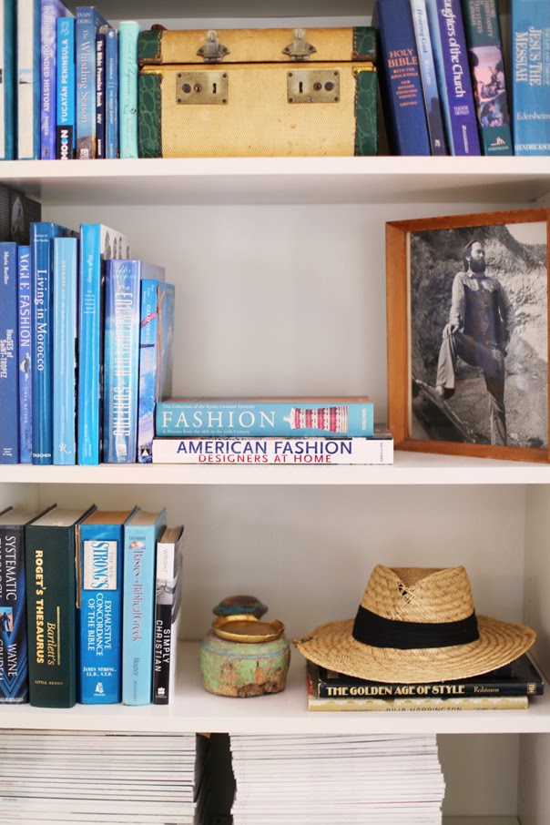 fashion books on shelf