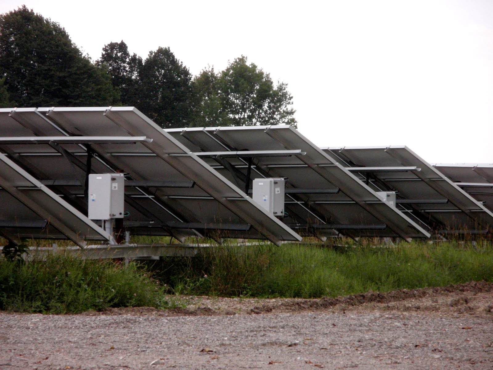 Ontario Government has very good incentives for solar power. You see lots of solar panels all over.