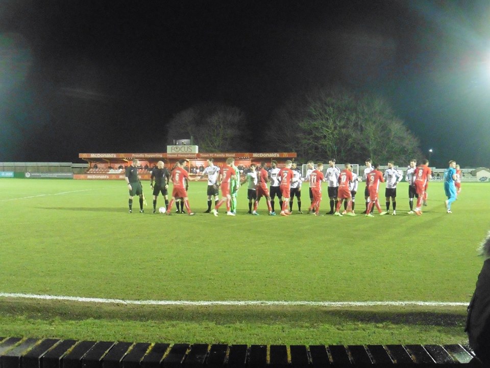 The Rainham End. Vauxhall Road Hemel Hempstead Town