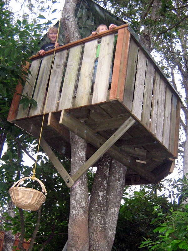 casas en árbol hechas a mano