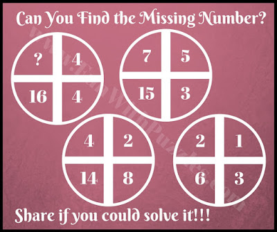 Quick math cross circle picture puzzle