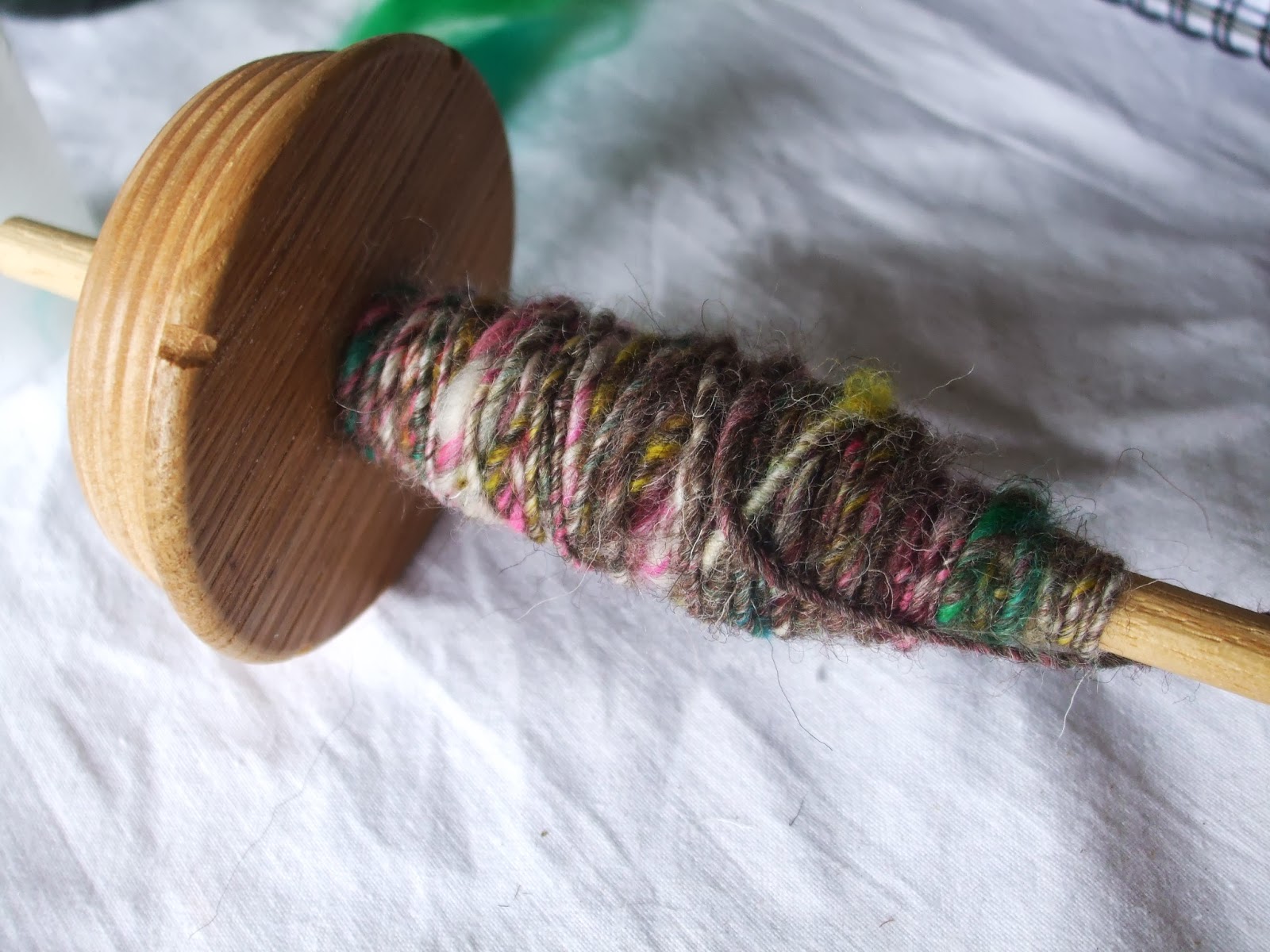 Perfect weather for spinning and knitting