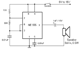 Simple circuit of elektronic buzzer ~ World Electricity