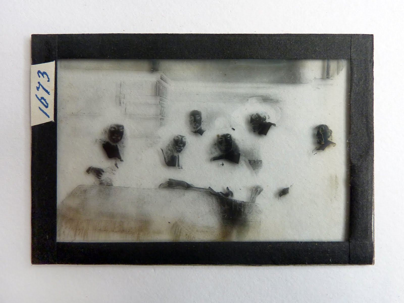 turning pages Glass negatives