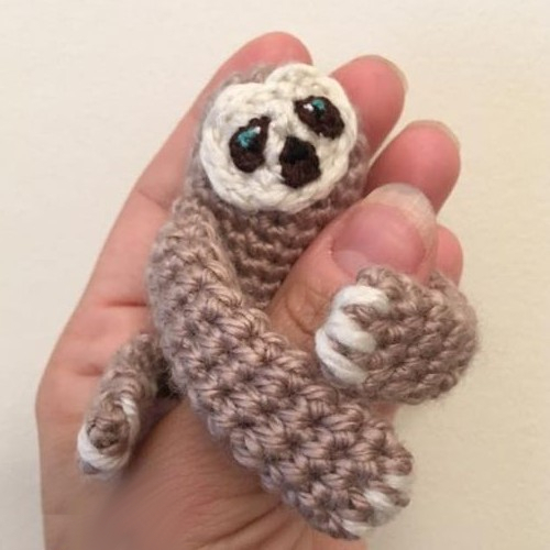 Beautiful Skills - Crochet Knitting Quilting : Tiny Baby Sloth - Free