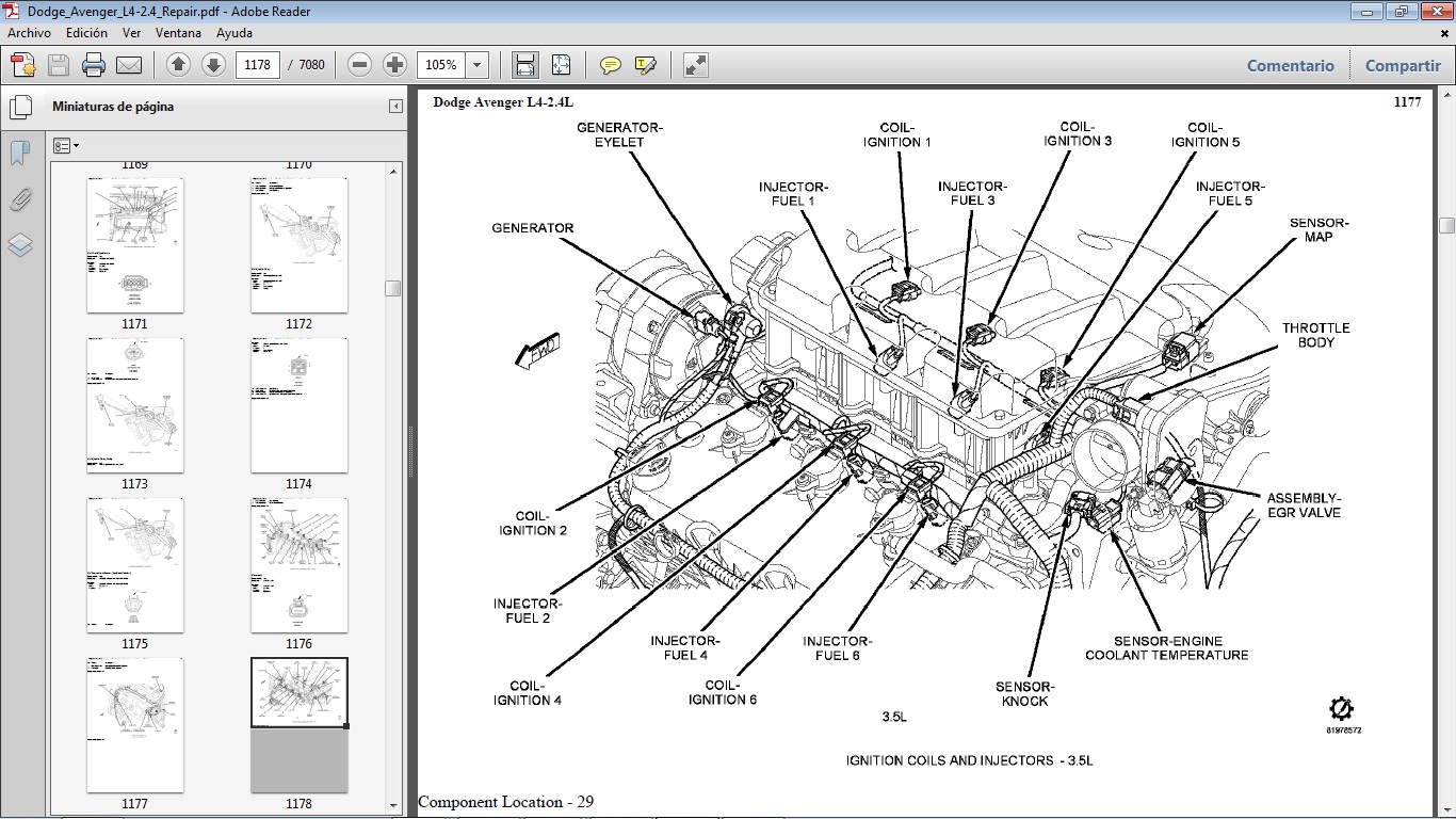 Manuales de Taller de DODGE: Manual de Taller de DODGE AVENGER 2.4