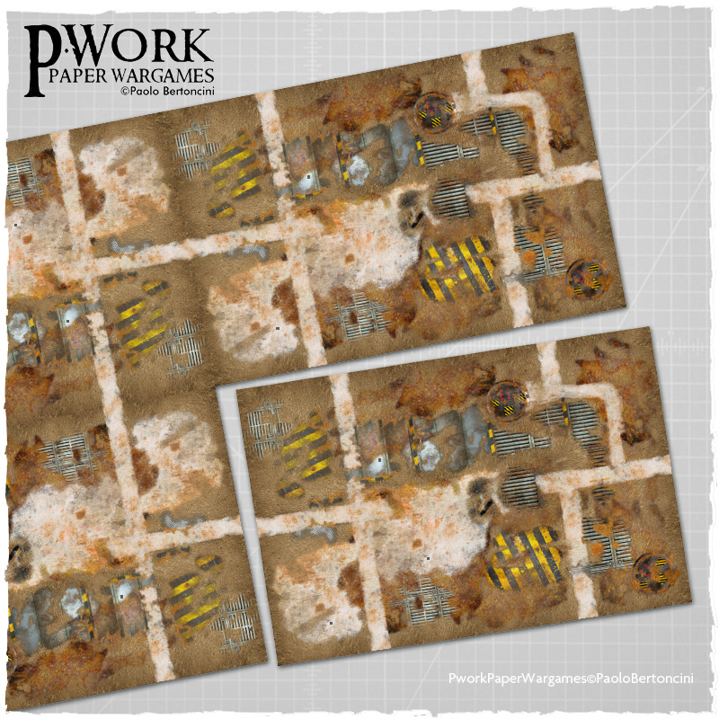Wargame News and Terrain Pwork Paper Wargames New Industrial Ruins