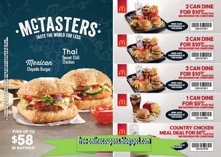Printable Coupons 2021: Mcdonalds Coupons