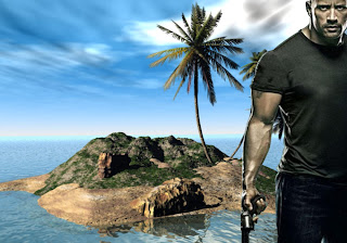 Dwayne Johnson Free Wallpapers Faster Action Movie in 3D Island background