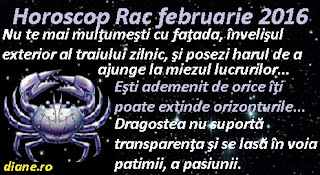 Horoscop Rac februarie 2016
