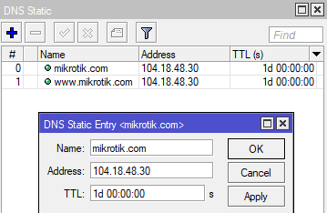 Mikrotik dns static srv. 1. Dns-сервер. Dns fwd mikrotik. Mikrotik dns static.