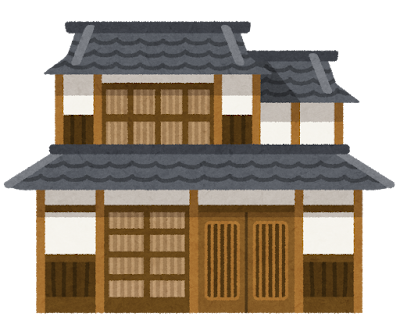 日本家屋・古民家のイラスト