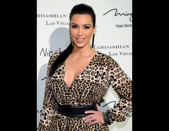 Kim Kardashian at Grand Opening of 'Kardashian Khaos'