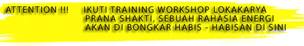 Workshop Prana Shakti Dharana Dhyana Surabaya