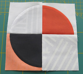 Luna Lovequilts - Orange Pop - Piecing detail
