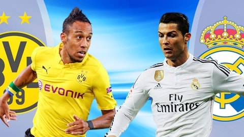 Tỉ số trận đấu Real Madrid gặp Dortmund 1h45 ngày 28/9