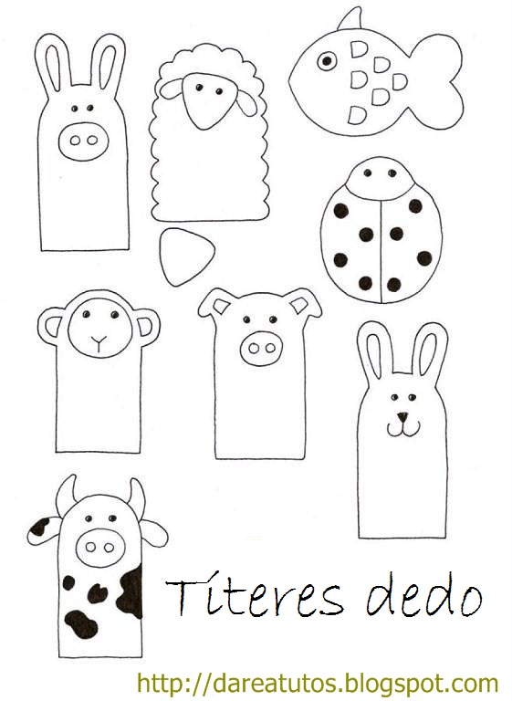 Tteres De Dedo Con Plantillas Para Imprimir Gratis  Share 