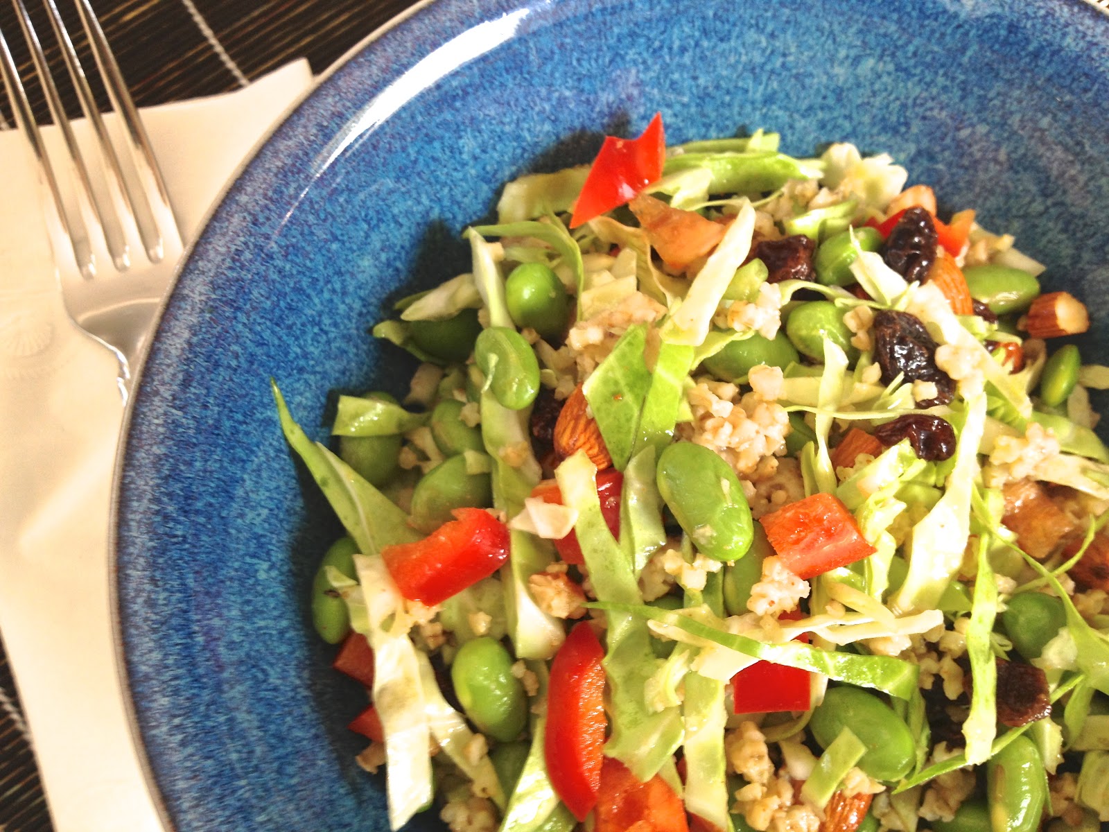 Edamame, Millet & Cabbage Salad Healthy Journey Cafe