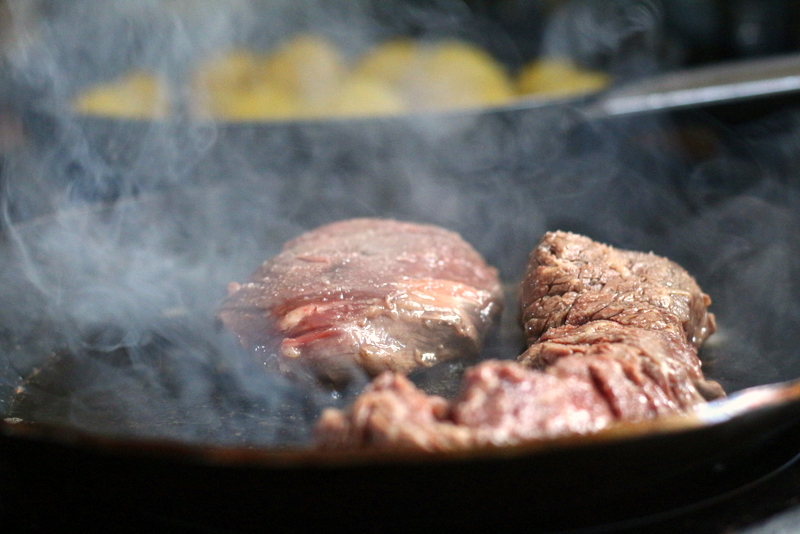 Onglet (Nierenzapfen) scharf angebraten