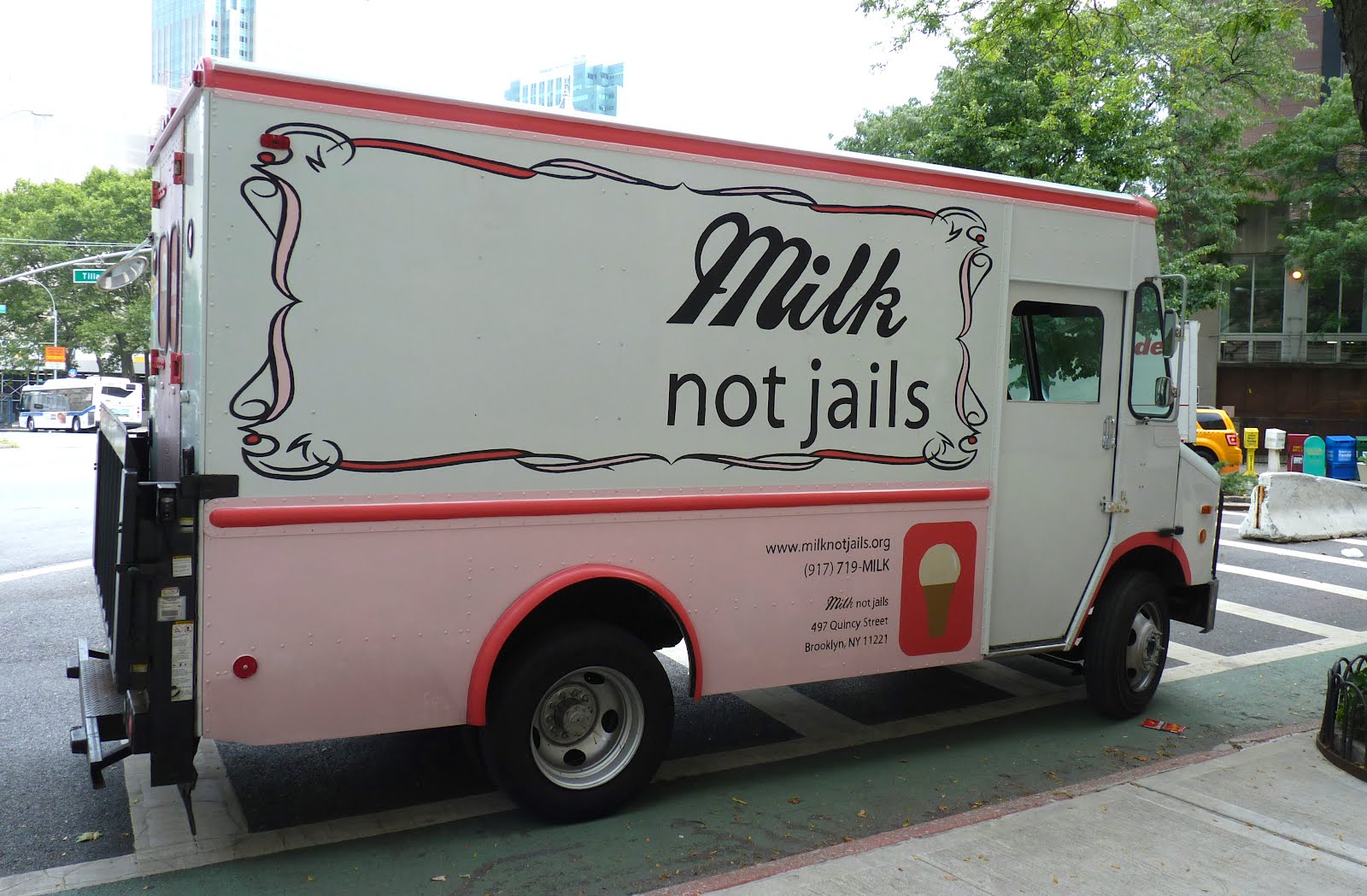 mcbrooklyn The 'Milk Not Jails' Truck Delivers in Brooklyn