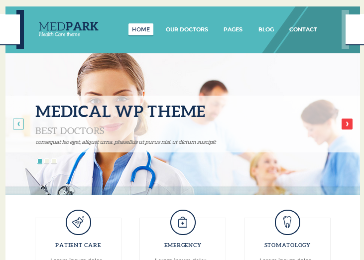 Theme wordpress untuk rumah sakit klinik bersalin bidan dokter spesialis