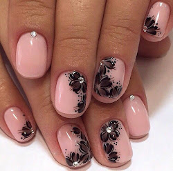 nail flower designs easy