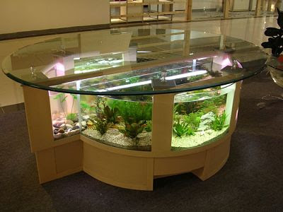 Aquarium meja kantor