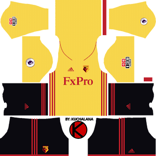 Watford F.C. Kits 2017/2018 - Dream League Soccer